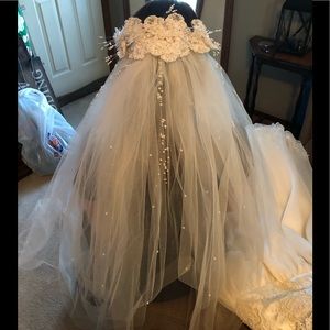 Ivory wedding veil